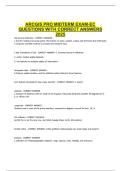 ARCGIS PRO MIDTERM EXAM-EC QUESTIONS WITH CORRECT ANSWERS 