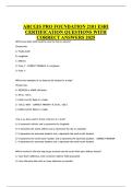 ARCGIS PRO FOUNDATION 2101 ESRI CERTIFICATION QUESTIONS WITH CORRECT ANSWERS