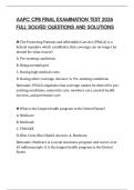 AAPC CPB FINAL EXAMINATION TEST 2026 FULL SOLVED QUESTIONS AND SOLUTIONS