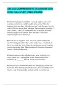 ABA 622 COMPREHENSIVE EXAM PAPER 2026 EXAM Q&A STUDY GUIDE UPDATED