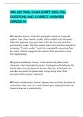 ABA 622 FINAL EXAM SCRIPT 2026 FULL QUESTIONS AND CORRECT ANSWERS GRADED A&plus;