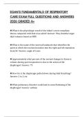 EGAN&rsquo;S FUNDAMENTALS OF RESPIRATORY CARE EXAM FULL QUESTIONS AND ANSWERS 2026 GRADED A&plus;