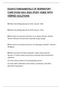 EGAN&rsquo;S FUNDAMENTALS OF RESPIRATORY CARE EXAM Q&A 2026 STUDY GUIDE WITH VERIFIED SOLUTIONS
