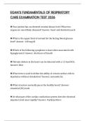 EGAN&rsquo;S FUNDAMENTALS OF RESPIRATORY CARE EXAMINATION TEST 2026