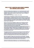 SHS 311 TEST 2 QUESTIONS AND CORRECT ANSWERS 100&percnt; VERIFIED LATEST UPDATE&excl;&excl;