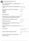 APHON Chemo Certification Exam &sol; Pediatric Chemotherapy &sol; 2025 Study Guide &sol; Score 100&percnt; &sol; Test Bank