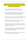  PNR 309 Final Exam Questions & Answers 2025 &vert; Nursing Endocrine&comma; Renal&comma; Eye&comma; Skin & Respiratory