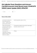 NM Adjuster Exam Questions and Answers &lpar;Verified Answers&rpar; Most Recent exam COMPLETE &lpar;2025&rpar; &lpar;Latest Update 2025&rpar; UPDATE&excl;&excl;
