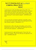 NCCT INSURANCE & CODING PRACTICE TEST QUESTIONS AND ANSWERS 2026