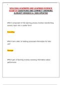 WGU D664 LEARNERS AND LEARNING SCIENCE EXAM OA QUESTIONS AND CORRECT ANSWERS  ALREADY GRADED A&plus;&vert; 2026 UPDATED
