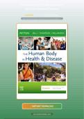 Test Bank For The Human Body in Health & Disease 8th Edition By Kevin T&period; Patton&semi; Frank Bell&semi; Terry Thompson&semi; Peggie Williamson &vert; &vert; 9780323734165 &vert; Chapter 1-25 &vert; Complete Questions And Answers A&plus;
