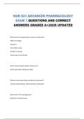 NUR 521 ADVANCED PHARMACOLOGY EXAM 1 QUESTIONS AND CORRECT ANSWERS GRADED A&plus;&vert;2026 UPDATED