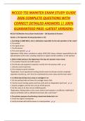 NCCCO TSS MANITEX EXAM STUDY GUIDE  2026 COMPLETE QUESTIONS WITH  CORRECT DETAILED ANSWERS &vert;&vert; 100&percnt;  GUARANTEED PASS <LATEST VERSION> 