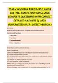 NCCCO Mobile Crane Operator Core  Practice Test STUDY GUIDE 2026  COMPLETE QUESTIONS WITH CORRECT  DETAILED ANSWERS &vert;&vert; 100&percnt;  GUARANTEED PASS <LATEST VERSION>
