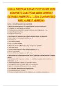 UHAUL PROPANE EXAM STUDY GUIDE 2026  COMPLETE QUESTIONS WITH CORRECT  DETAILED ANSWERS &vert;&vert; 100&percnt; GUARANTEED  PASS <LATEST VERSION