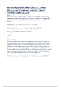 PDGA Certified Rules Professional Disc Golf Association rules EXAM 2026-2027 LATEST VERSION QUESTIONS AND VERIFIED CORRECT ANSWERS JUST RELEASED  