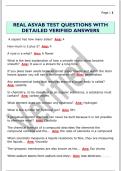 REAL ASVAB TEST QUESTIONS WITH  DETAILED VERIFIED ANSWERS 
