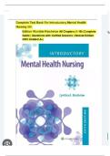Test Bank for Introductory Mental Health Nursing 5th Edition by Womble Kincheloe All Chapters 1-19 &vert;&vert;Complete A&plus; Guide