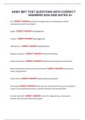 ARMY MRT TEST QUESTIONS WITH CORRECT ANSWERS 2025-2026 RATED A&plus;