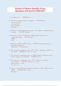 Florida LP Master Qualifier Exam Answers 2026&sol;2027 &ndash; Study Guide & Practice Questions with Answers