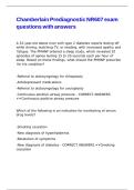 Chamberlain Prediagnostic NR607 exam questions with answers