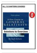 A First Course in General Relativity &lpar;3rd Edition&comma; 2022&rpar; &ndash; Solutions to Exercises &ndash; Schutz