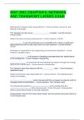 INSY 3303 CHAPTER 5 NETWORK AND TRANSPORT LAYERS EXAM