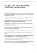 UTA INSY 3303 - CHAPTER 7 EXAM QUESTIONS AND ANSWERS