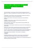 UTA INSY 3303 - CHAPTER 11 EXAM QUESTIONS WITH CORRECT ANSWERS
