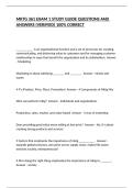 MKTG 361 EXAM 1 STUDY GUIDE QUESTIONS AND ANSWERS &lpar;VERIFIED&rpar; 100&percnt; CORRECT