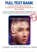 Test Bank For Exploring Anatomy & Physiology in the Laboratory 3rd Edition by Erin C&period; Amerman 9781617316203 Chapter 1-29 Complete Guide&period;