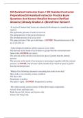 SSI Assistant Instructor Exam &sol; SSI Assistant Instructor  Preparation&sol;SSI Assistant Instructor Practice Exam  Questions And Correct Detailed Answers &lpar;Verified  Answers&rpar; &vert;Already Graded A&plus;&vert;Brand New Version&excl;&excl;