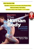 Test Bank &ndash; Memmler&rsquo;s The Human Body in Health and Disease&comma; Enhanced Edition &lpar;14th Edition&rpar; &vert; Cohen & Hull &vert; Latest Updated 2026 &vert; Verified Exam Prep
