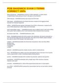 POB SHADWICK EXAM 3 TERMS CORRECT 100&percnt;