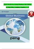 Test Bank &ndash; Global Business &lpar;5th Edition&rpar; &vert; Mike W&period; Peng &vert; Comprehensive Exam Prep &vert; Verified Chapter Questions & Answers