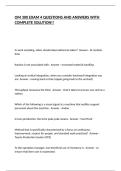 OM 300 EXAM 4 QUESTIONS AND ANSWERS WITH COMPLETE SOLUTION&excl;&excl;
