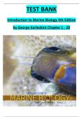 Test Bank – Introduction to Marine Biology (4th Edition) | Karleskint, Turner & Small | 2026 Latest Update | Verified Exam Prep Questions