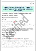 SERIES 6 - STC GREENLIGHT EXAM 2  QUESTIONS WITH DETAILED VERIFIED  ANSWERS
