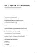 ECON 528 FINAL EXAM REVIEW QUESTIONS AND ANSWERS RATED 100&percnt; CORRECT