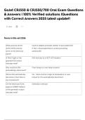 GoJet CRJ550 & CRJ550&sol;700 Oral Exam Questions & Answers &vert; 100&percnt; Verified solutions &vert;Questions with Correct Answers 2025 latest update&excl;&excl;