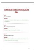 HCA 100 Final Exam Questions and Answers &vert;Fall 2025&sol;2026  Update