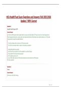 HCA HealthTrust Exam Questions and Answers &vert;Fall 2025&sol;2026  Update &vert; 100&percnt; Correct