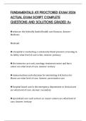 FUNDAMENTALS ATI PROCTORED EXAM 2026 ACTUAL EXAM SCRIPT COMPLETE QUESTIONS AND SOLUTIONS GRADED A+
