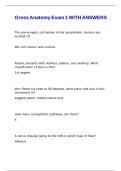 Gross Anatomy Exam 1 WITH ANSWERS