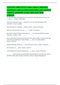 CERTIFIED FIBER OPTICS FINAL EXAM 2 VERSIONS &lpar;VERSION A AND B&rpar; EXAM QUESTIONS AND VERIFIED CORRECT ANSWERS LATEST 2026-2027