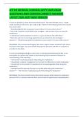 ATI RN MEDICAL SURGICAL WITH NGN EXAM QUESTIONS AND VERIFIED CORRECT ANSWERS LATEST 2026-2027 NEW VERSION &period;pdf