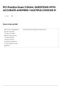 PCI Practice Exam 3 EXAM&comma; QUESTIONS WITH ACCURATE ANSWERS &vert; MULTIPLE CHOICES &vert;&excl;&excl;