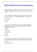 NSW Forklift Exam Practice with answers