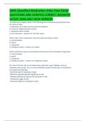 QMA &lpar;Qualified Medication Aide&rpar; Final EXAM QUESTIONS AND VERIFIED CORRECT ANSWERS LATEST 2026-2027 NEW VERSION &period;pdf