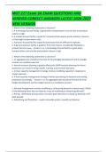 MGT 227 Exam 3A EXAM QUESTIONS AND VERIFIED CORRECT ANSWERS LATEST 2026-2027 NEW